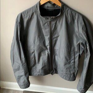 Hugo Boss Cael Gray Windbreaker Bomber Varsity Zip-up Jacket Coat